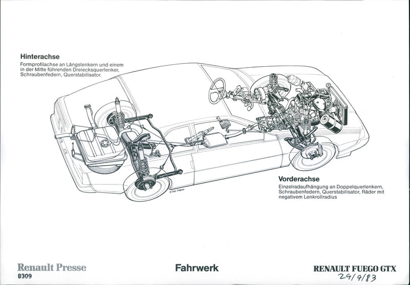 1983 Renault Fuego GTX - Vintage Photograph