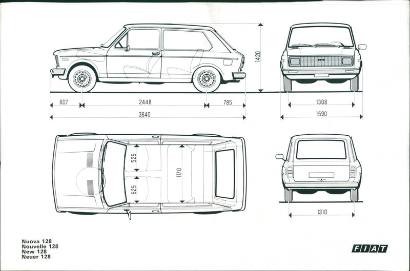 Fiat 128 - Vintage Photograph