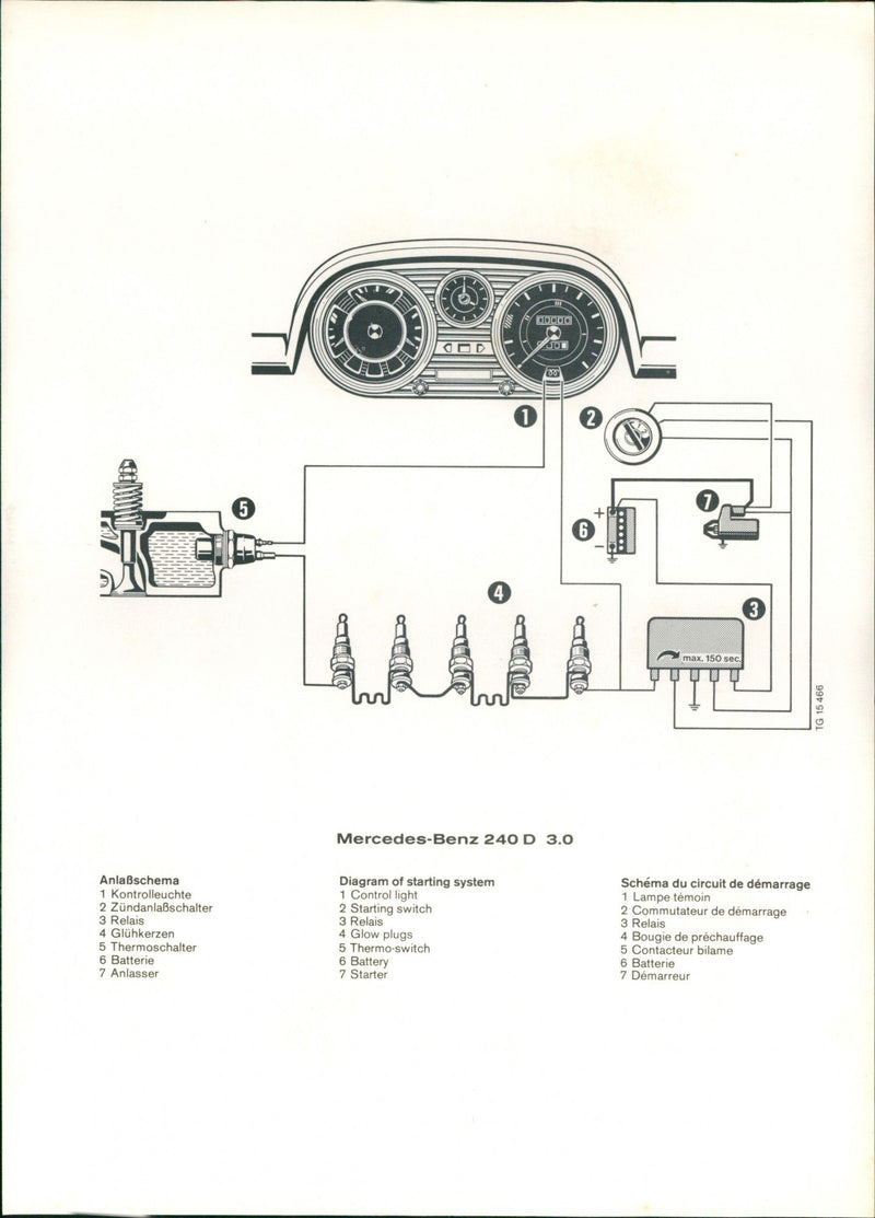 Mercedes-Benz 240D 3.0 - Vintage Photograph