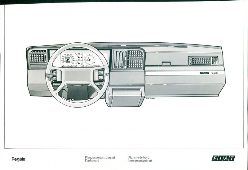 1983 Fiat Regata - Vintage Photograph