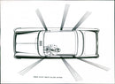 Drawing of the Clear View on All Sides Feature of Opel 1200 1957 - Vintage Photograph