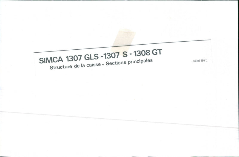Simca 1308 GT, Simca 1307 S and Simca 1307 GLS - Vintage Photograph