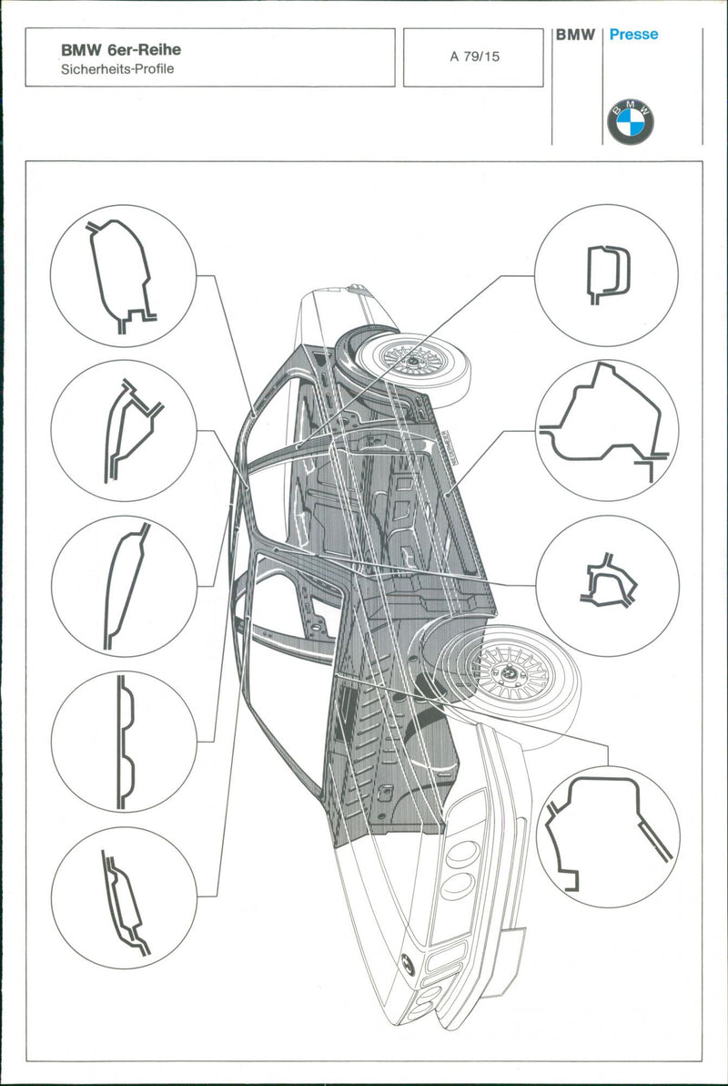 BMW 6-Series Safety Profiles - Vintage Photograph