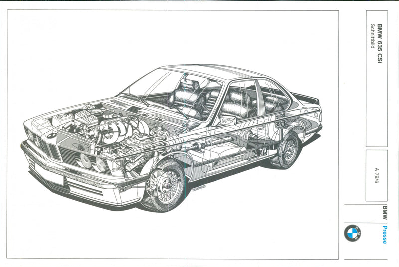 BMW 635 CSi - Vintage Photograph