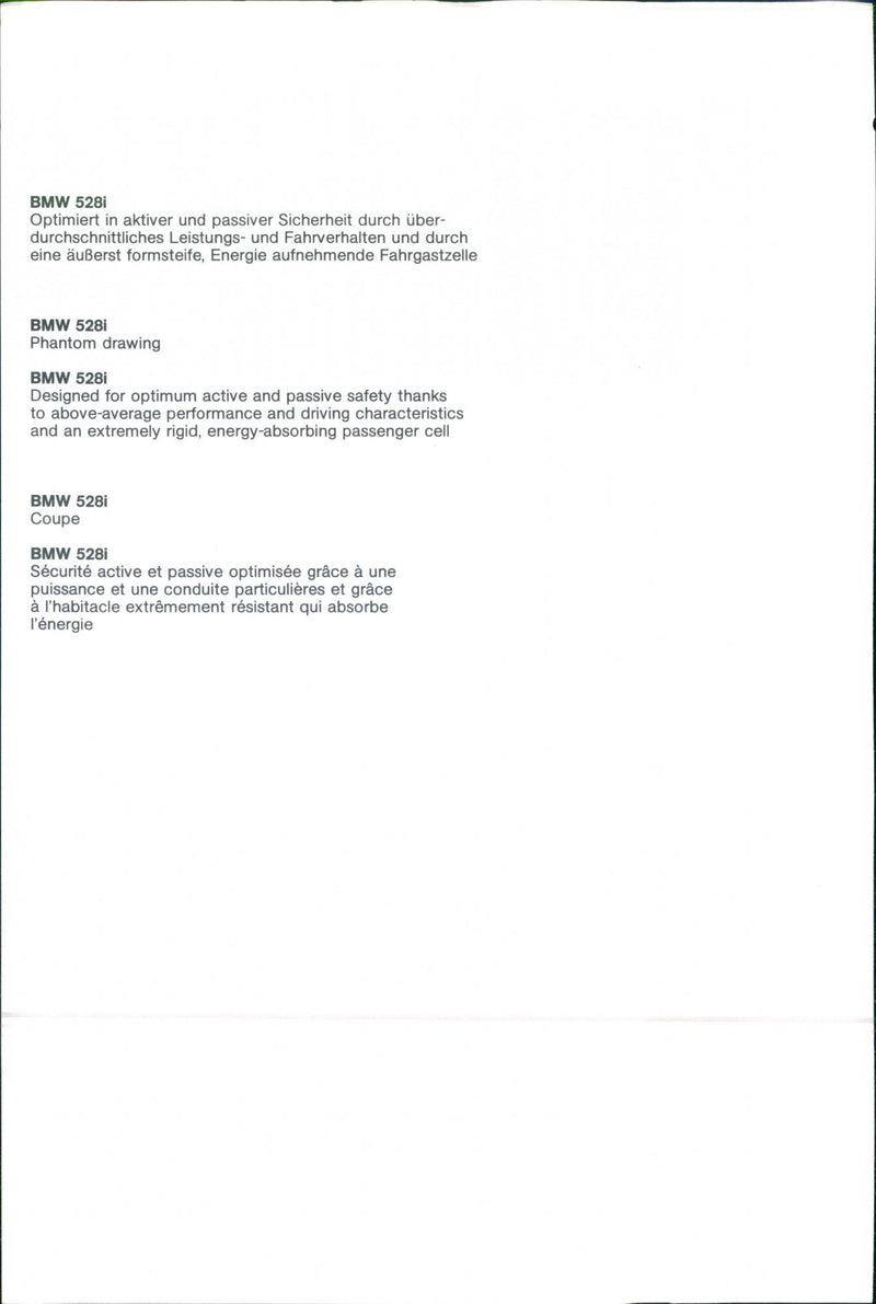 BMW 528i - Vintage Photograph