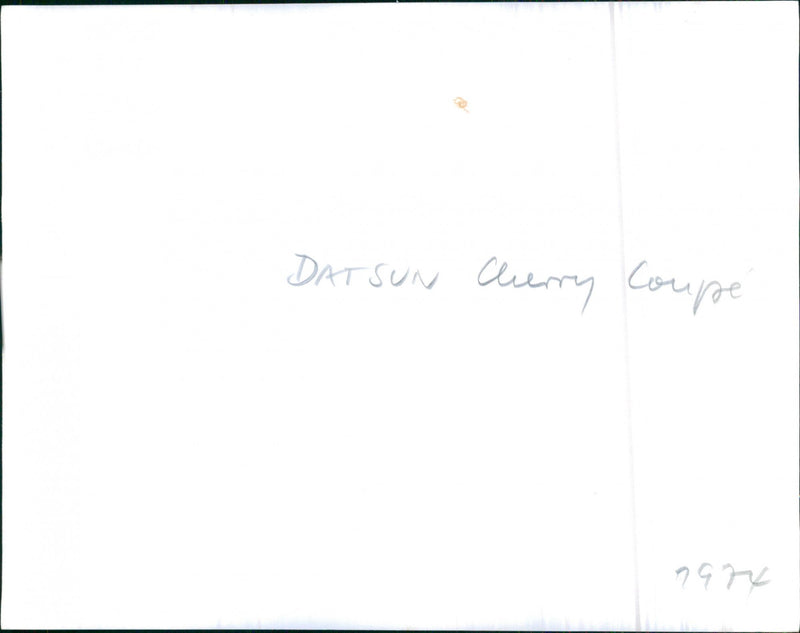 Datsun Cherry Coupe 1974. - Vintage Photograph