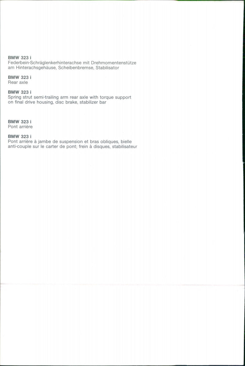 BMW 323i - Vintage Photograph