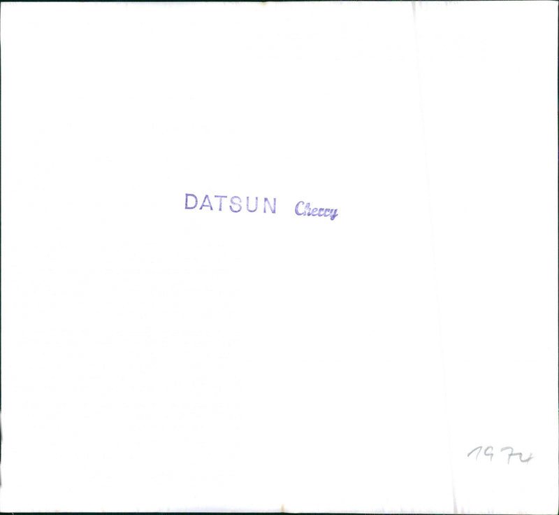 Datsun 1200 rear axle. - Vintage Photograph