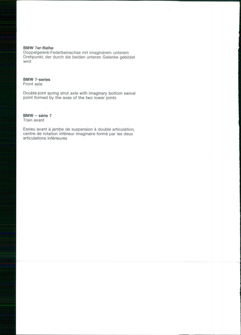 BMW 7 Series - Vintage Photograph