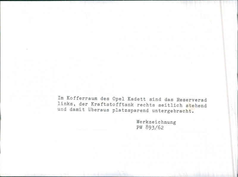 1962 Opel Kadett - Vintage Photograph