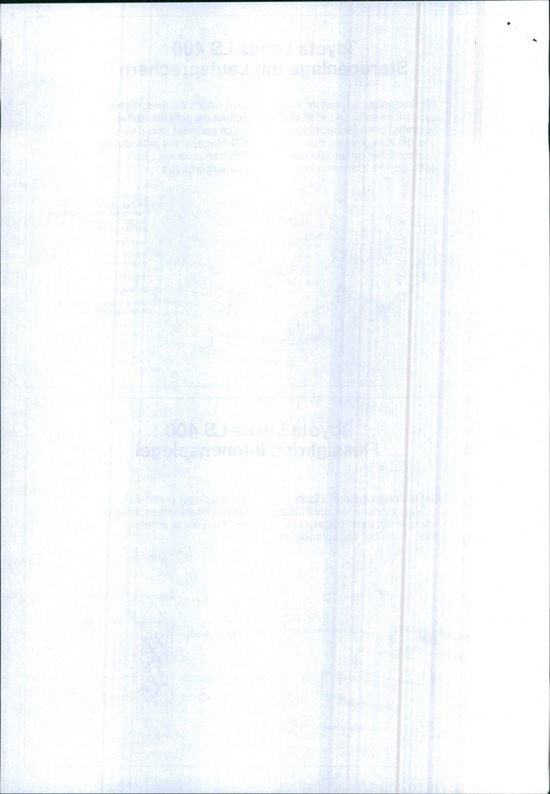 Toyota Lexus LS 400 - Vintage Photograph