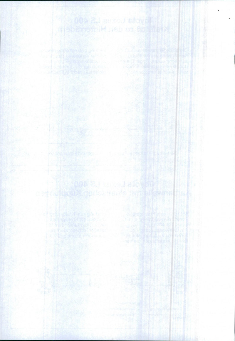 Toyota Lexus LS 400 - Vintage Photograph