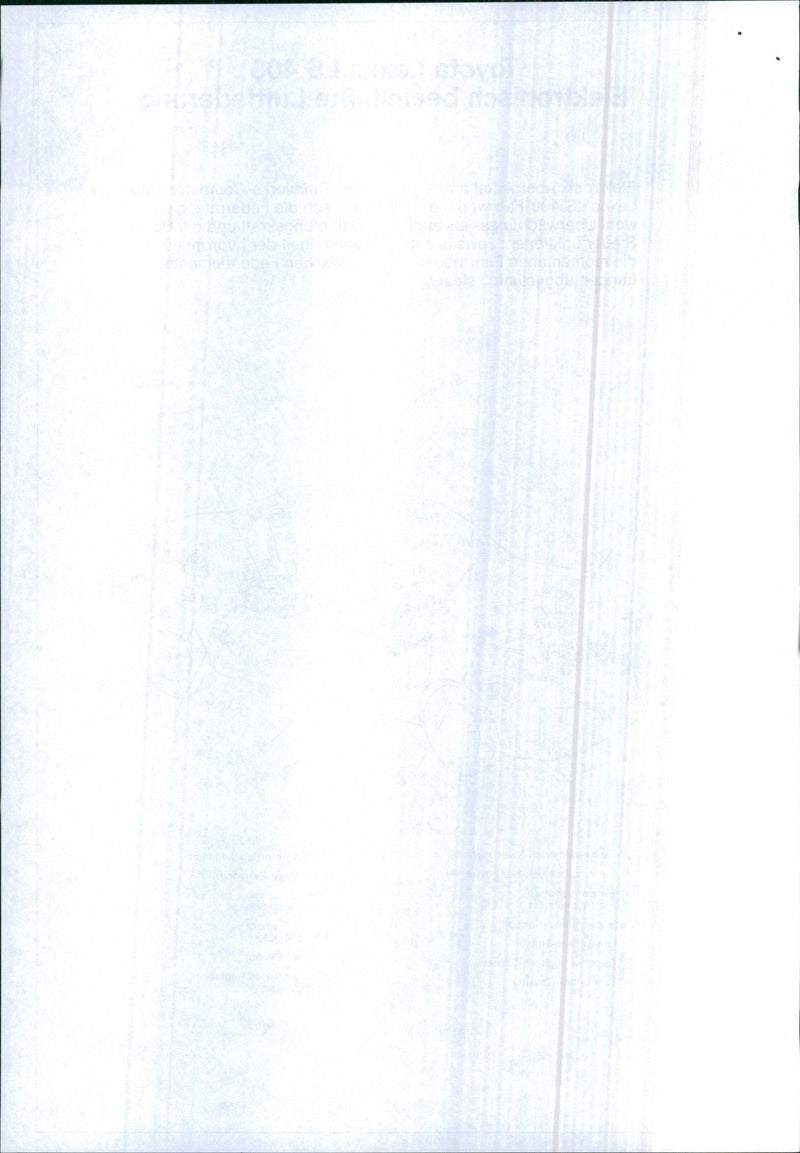 Toyota Lexus LS 400 - Vintage Photograph