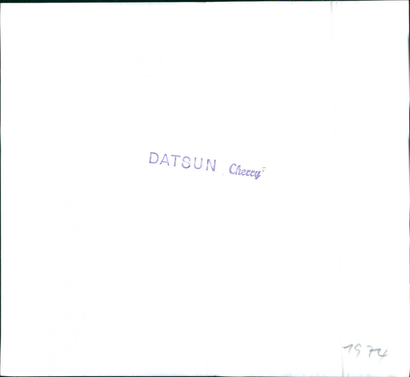 Datsun Cherry Front Axle. - Vintage Photograph