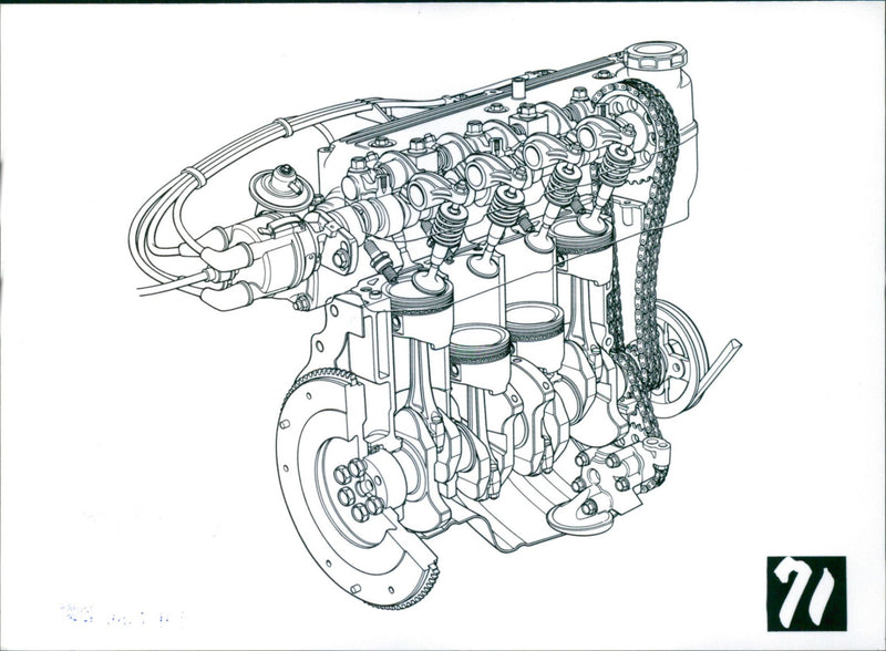 Mazda 323
Body Engine Parts - Vintage Photograph