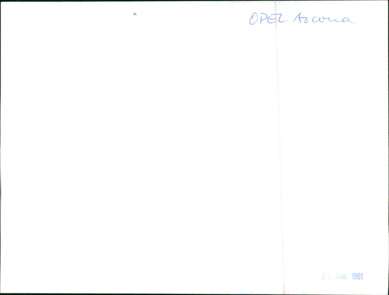 1981 Opel Ascona - Vintage Photograph
