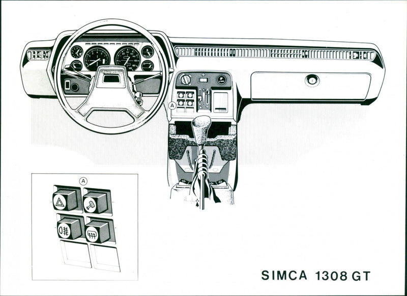 Simca 1308 GT - Vintage Photograph