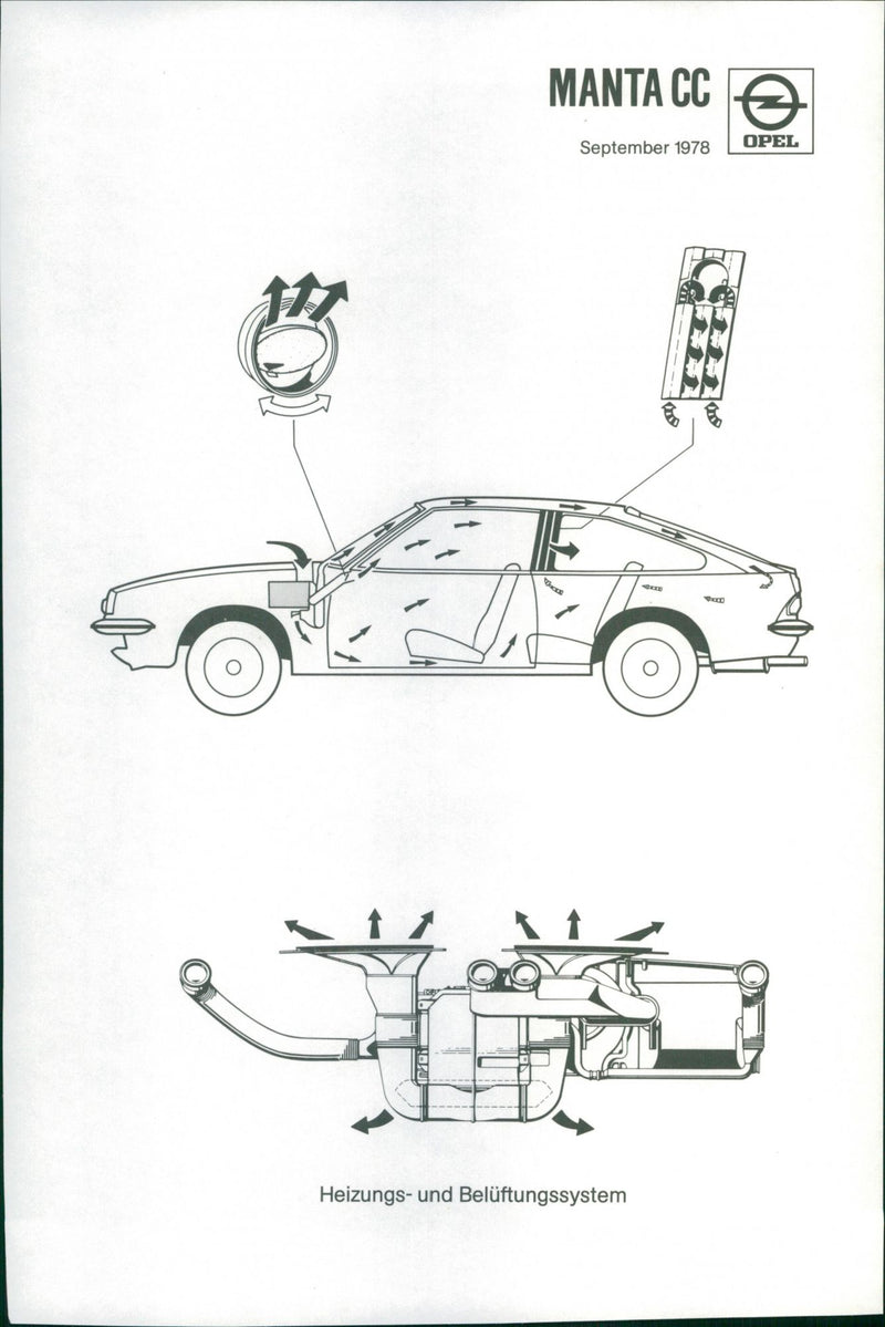 1978 Opel Manta CC - Vintage Photograph