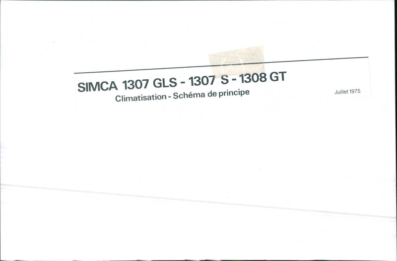 Simca 1308 GT, Simca 1307 S and Simca 1307 GLS - Vintage Photograph