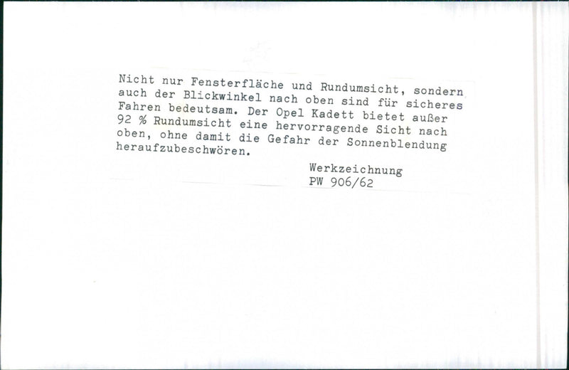 1962 Opel Kadett - Vintage Photograph