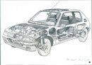 Peugeot 205 GTi 1984 - Vintage Photograph