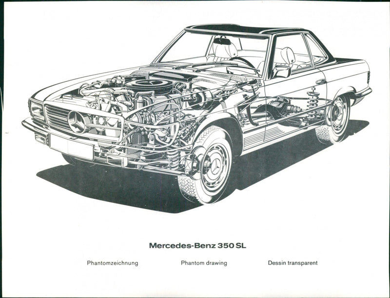 Mercedes-Benz 350 SL - Vintage Photograph