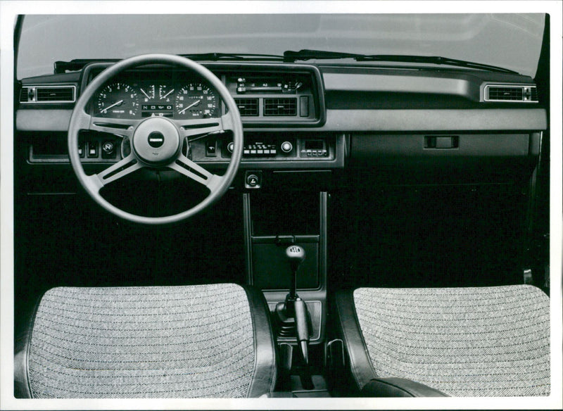 A view of the Mazda 323 control panel - Vintage Photograph
