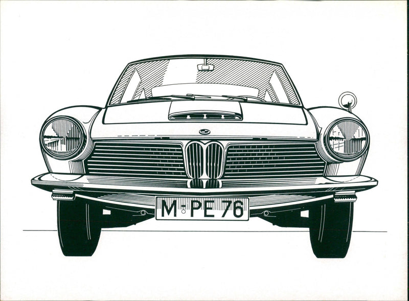 1967 BMW 1600 GT 105 PS - Vintage Photograph