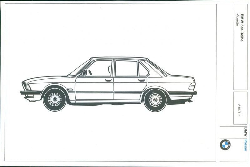 BMW 5 Series - Vintage Photograph