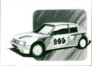 Peugeot 205 Turbo 16 - Vintage Photograph
