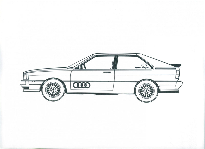 Audi Quattro '80 - Vintage Photograph