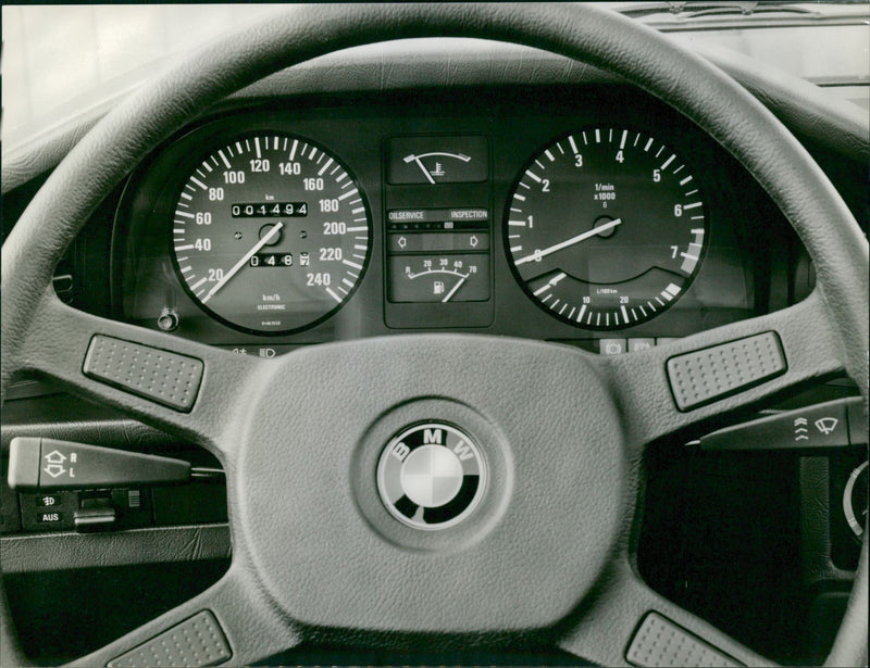 The new BMW 5 Series Cockpit - Vintage Photograph