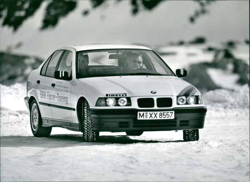 BMW Winter Training - Vintage Photograph