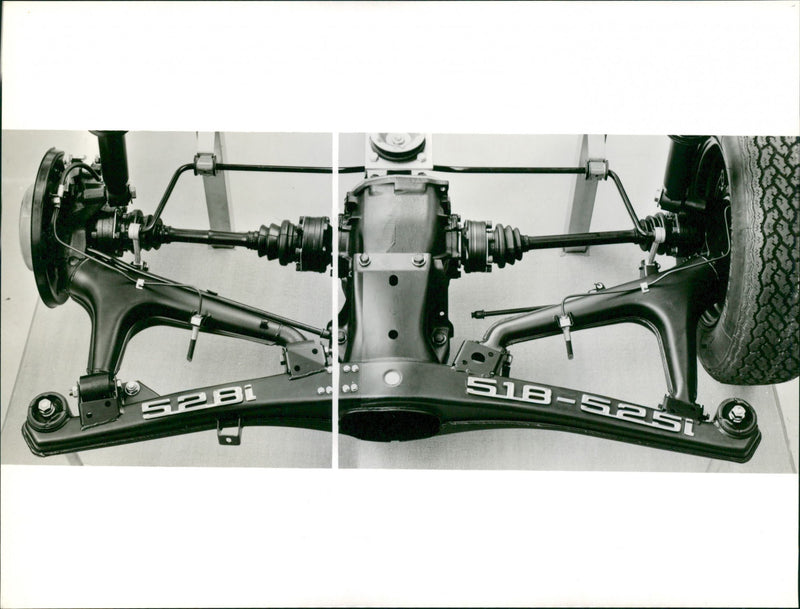 The new BMW 5 Series Rear Axle - Vintage Photograph