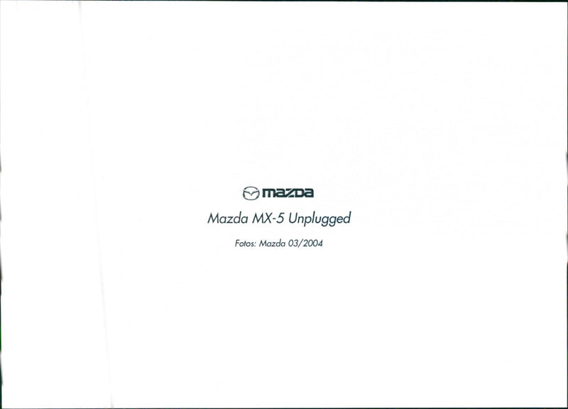 Mazda MX-5 Unplugged - Vintage Photograph