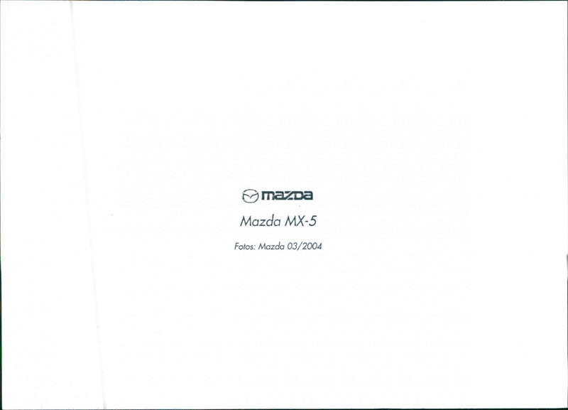 Mazda MX-5 - Vintage Photograph