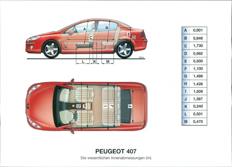 2004 Peugeot 407 - Vintage Photograph