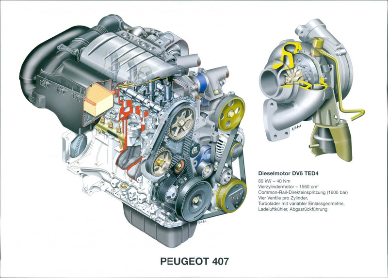 2004 Peugeot 407 - Vintage Photograph