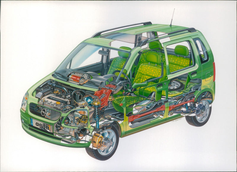 Opel Agila - Vintage Photograph