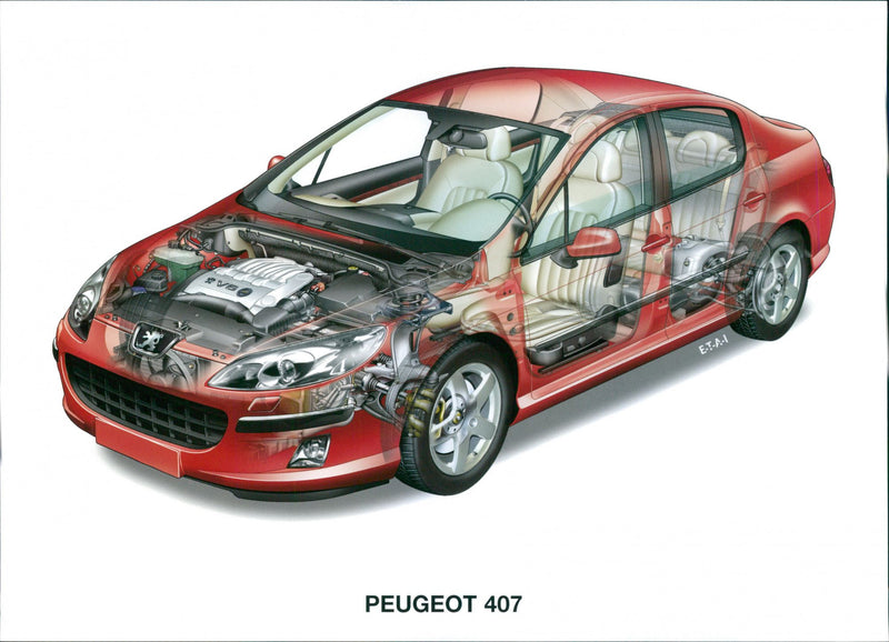2004 Peugeot 407 - Vintage Photograph