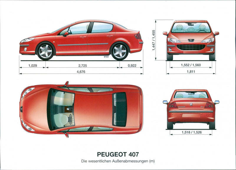 2004 Peugeot 407 - Vintage Photograph