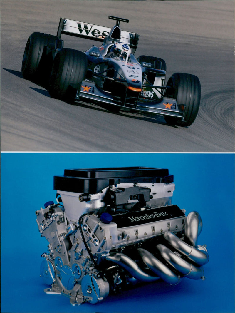 Mercedes-Benz FO110K engine - Vintage Photograph