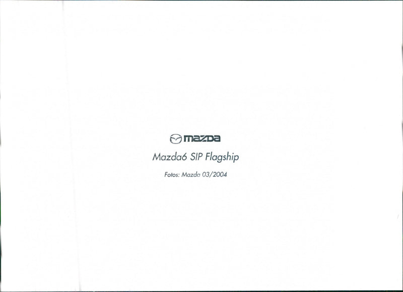 Mazda 6 - Vintage Photograph
