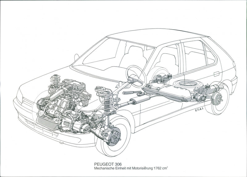 Peugeot 306 1993 - Vintage Photograph