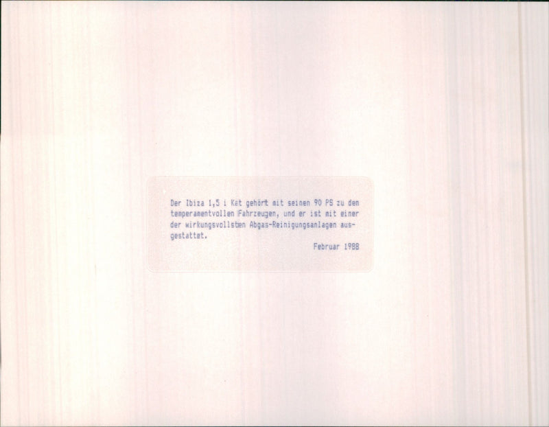 Seat Ibiza - Vintage Photograph