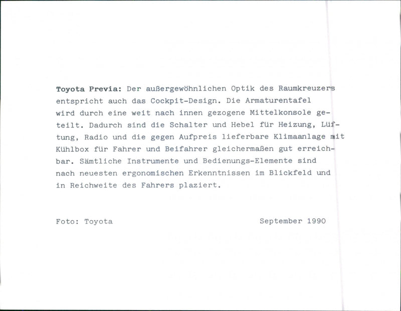 1990 Toyota Previa - Vintage Photograph