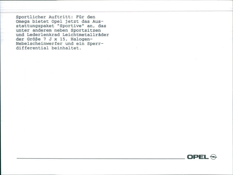 Opel - Vintage Photograph