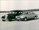 Mercedes-Benz 260 D of 1936 and Mercedes-Benz 190 D of 1983 - Vintage Photograph