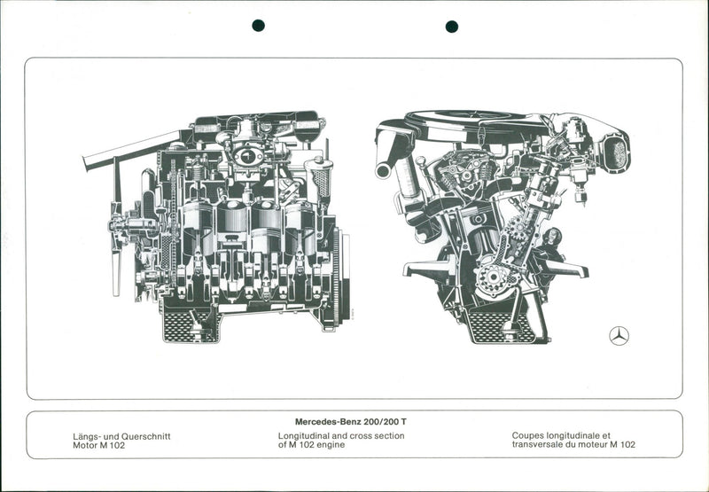 Mercedes Benz 200/ 200 T - Vintage Photograph