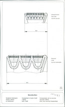 Mercedes Benz 190 D of 1983 - Comparison of Poly-V-Belt Chart - Vintage Photograph